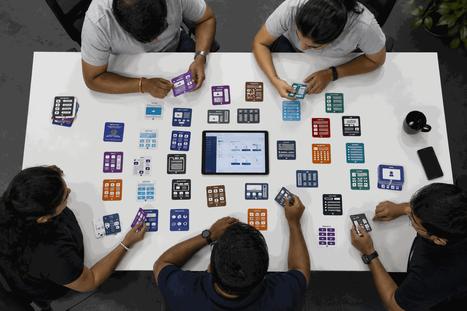 Our team at work — whiteboard session